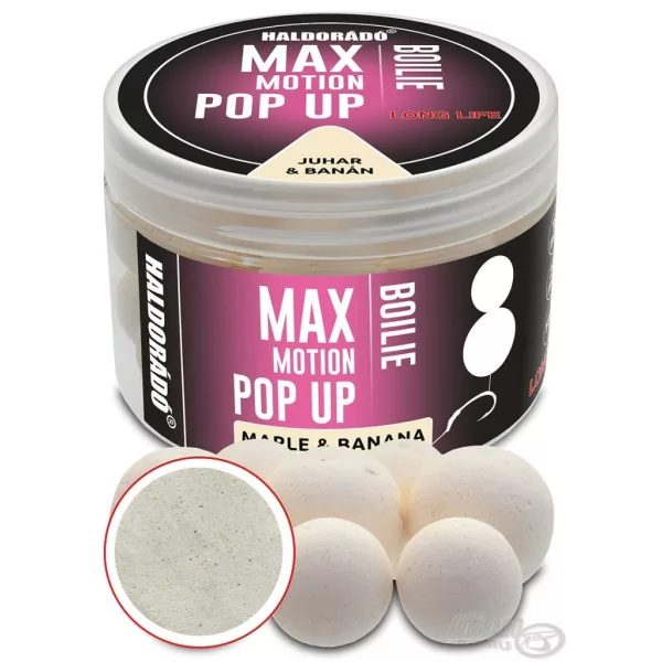 Haldorádó Max Motion Boilie Pop Up 16, 20mm Javor-Banán Nástrahové Boilie 50gr