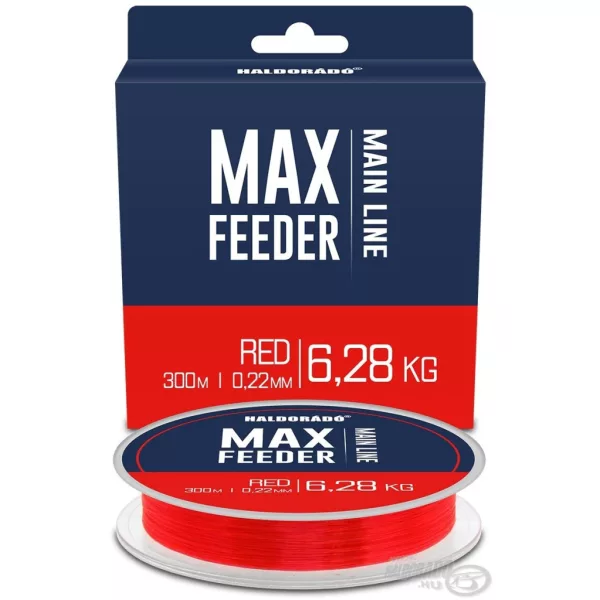 Haldorádó Max Feeder Red 0,22mm 300m Monofilní Kmenový vlasec