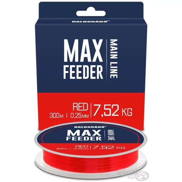 Haldorádó Max Feeder Red 0,25mm 300m Monofilní Kmenový vlasec