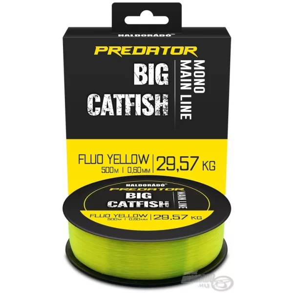 Haldorádó Predator Catfish Line Mono Fluo Yellow 0,60mm 500m Monofil Kmenová šňůra