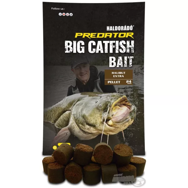 Haldorádó Catfish Bait Pellet 24mm Halibut Extra Pelety na sumce 1kg