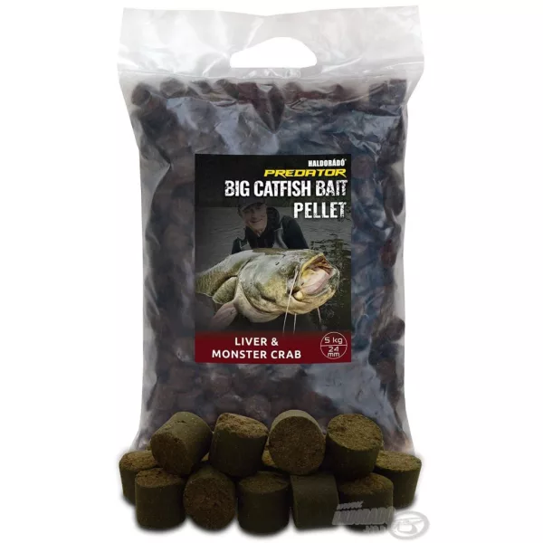 Haldorádó Catfish Bait Pellet 24mm Liver-Monster Crab Sumcový Pelety 5kg