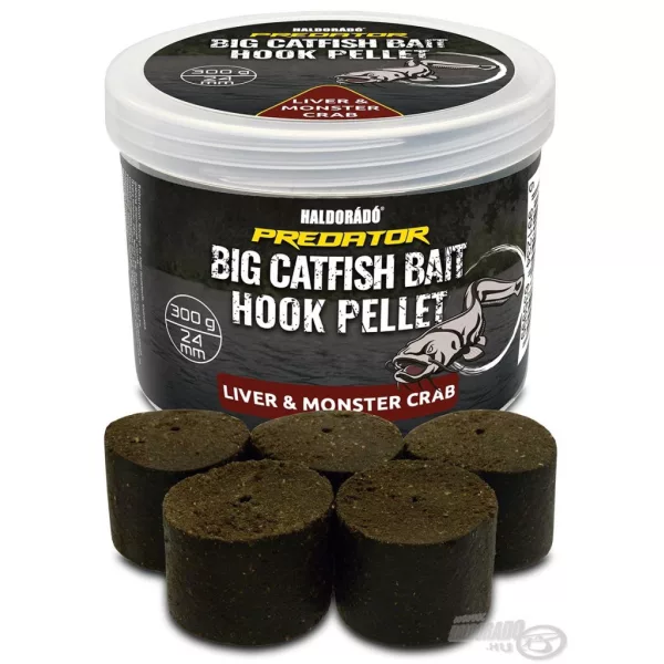 Haldorádó Catfish Bait Hook Pellet 24mm Liver-Monster Crab Vrtané Háčkové pelety 300gr
