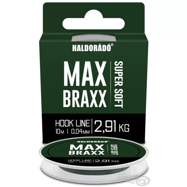 Haldorádó Max Braxx Super Soft Hook Line 0,04mm 10m Pletená Návazcová Šňůra