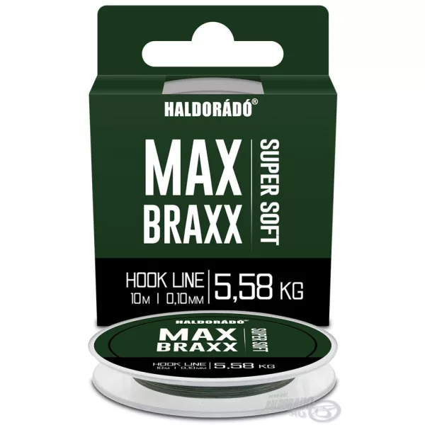 Haldorádó Max Braxx Super Soft Hook Line 0,10mm 10m Pletená Návazcová Šňůra