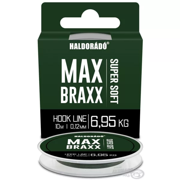 Haldorádó Max Braxx Super Soft Hook Line 0,12mm 10m Pletená Návazcová Šňůra