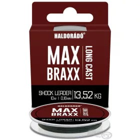   Haldorádó Max Braxx Long Cast Shock Leader 0,16mm 10m Pletená Šoková Šňůra