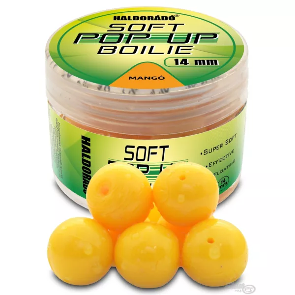 Haldorádó Super Soft Pop Up Boilie 14mm Mango Pop Up 20ks