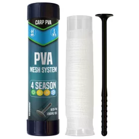   Haldorádó Carp PVA Mesh System 44mm PVA Síťka na Tubuse s Pěchovátkem 5m