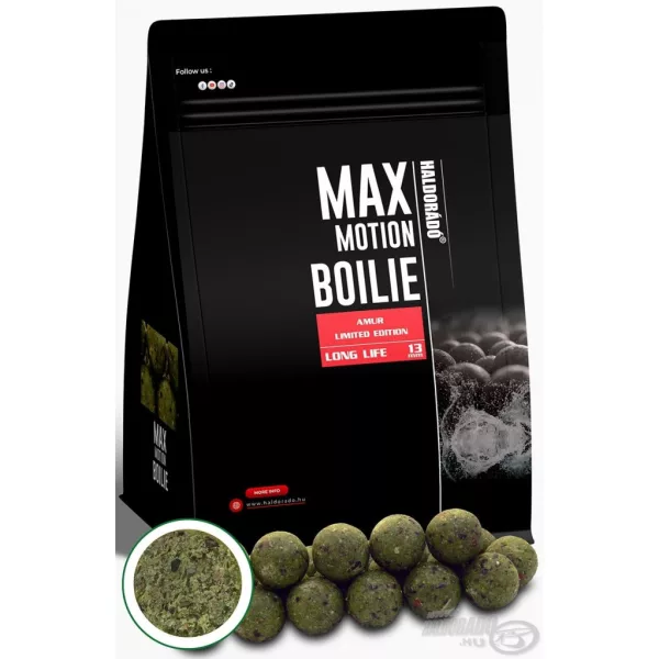 Haldorádó Max Motion Boilie Long Life 13mm Limited Edition Amur Krmn&aacute; Boilie 800gr