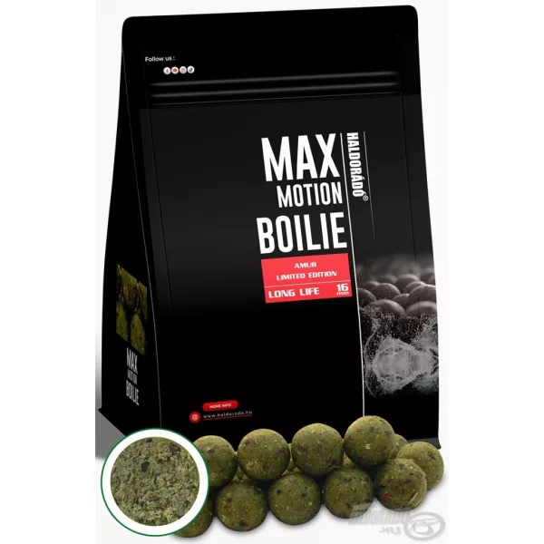 __Haldorádó__ Max Motion Boilie Long Life Limited Edition Amur 16mm Krmné Boilie 800gr