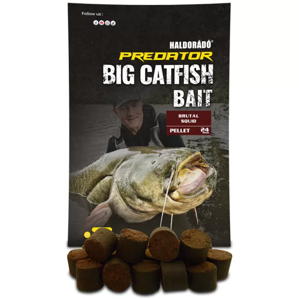 Haldorádó Catfish Bait 24mm Brutal Squid Peleta 1kg