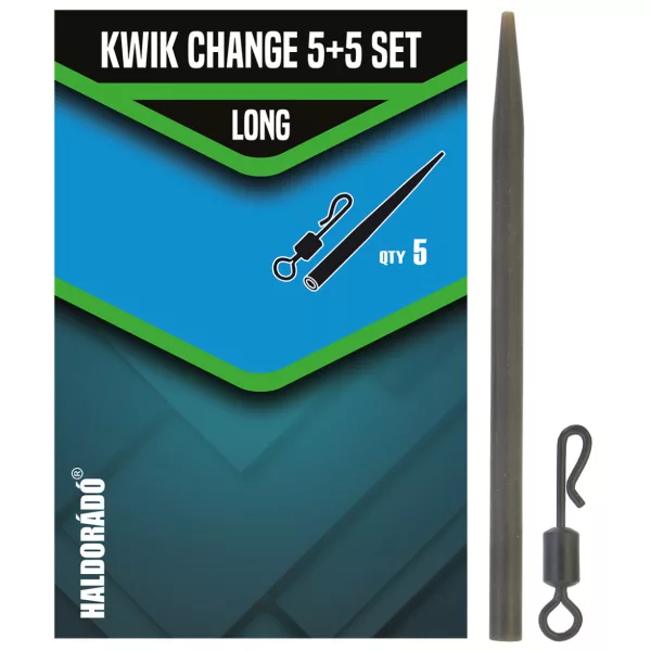 Haldorádó Kwik Change Set Long Rychlospojka s gumovou hadičkou 5ks