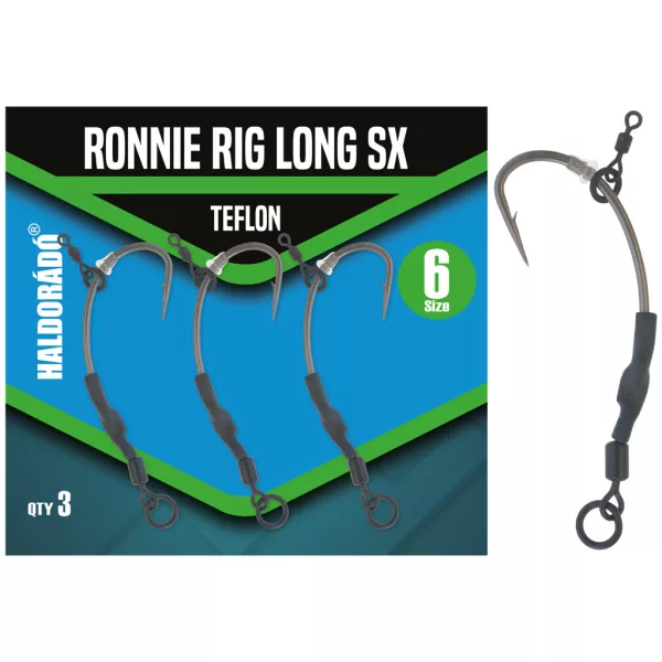 Haldorádó Ronnie Rig Long SX 6 Háček s protihrotem 3ks