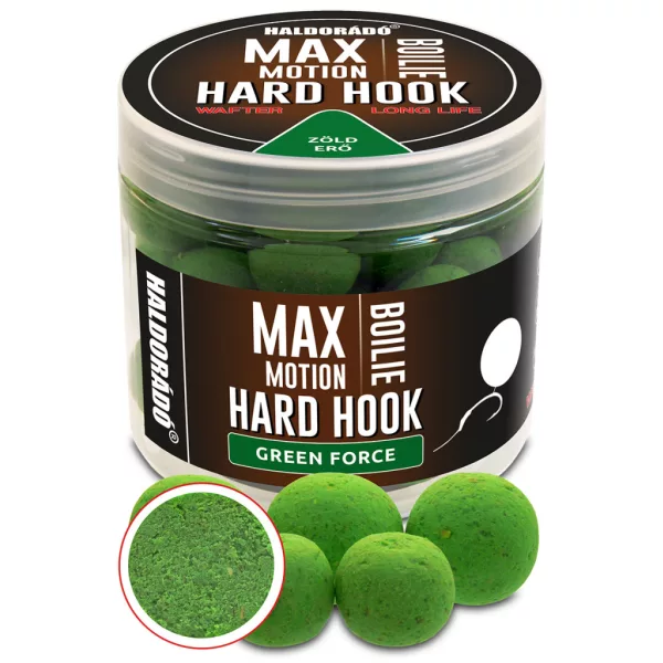 Haldorádó Max Motion Boilie Tvrdá háčková nástraha Green Force 16-20mm Wafter 100gr