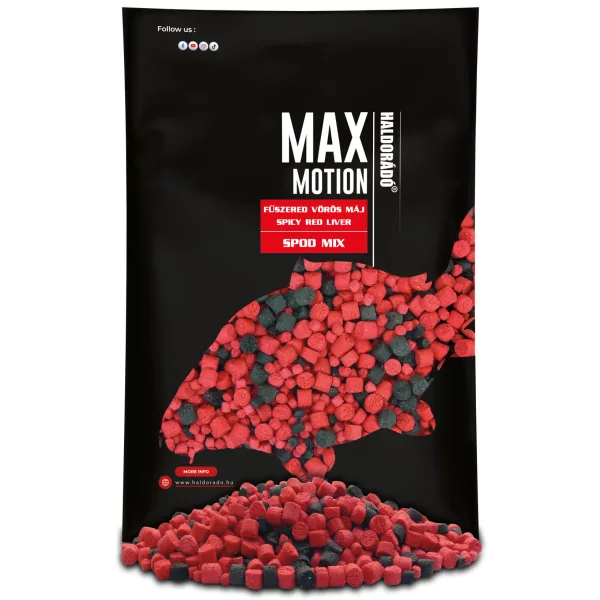 Haldorádó Max Motion Spod Mix Pikantní Červená Játra Peletová Směs 750gr