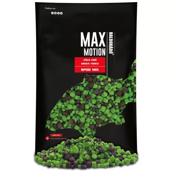 Haldorádó Max Motion Spod Mix Green Force Směs pelet 750gr