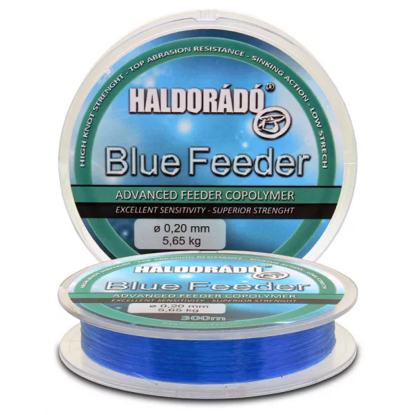 Haldorádó Blue Feeder 0,18mm 300m Monofilní hlavní vlasec - modrá