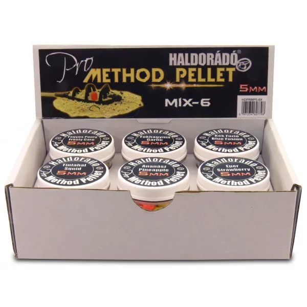 Haldorádó Pro Method Peleta 5mm - -MIX-6 / 6 příchutí v jedné krabičce