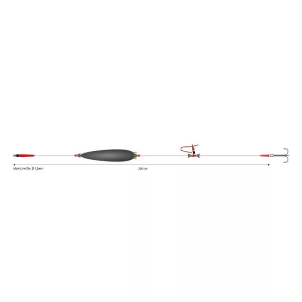 Mikado Catfish 200cm 3/0 Monofilní Návazec