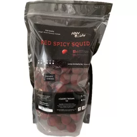 HNV Baits Red Spicy Squid Rozpustné Bojle 24mm 1kg