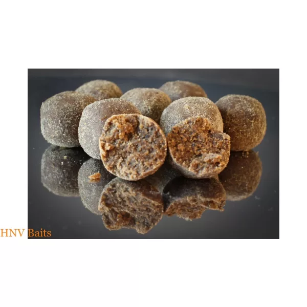 HNV Baits Játra Česnek Rozpustné Boilie 24mm 1kg