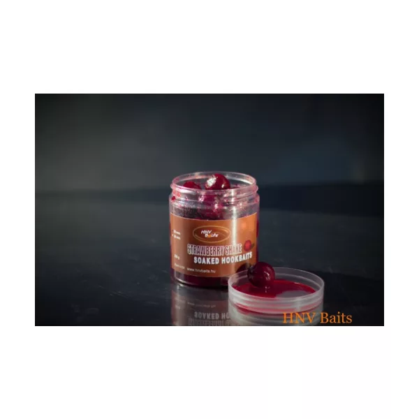 HNV Baits Strawberry Shake 20mm Předmáčená háčková nástraha 220gr