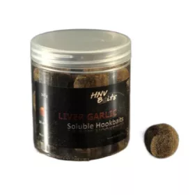   HNV Baits Liver Garlic Soluble Big Balls Hookbaits 30mm Rozpustné Návazcové Boilies 165gr