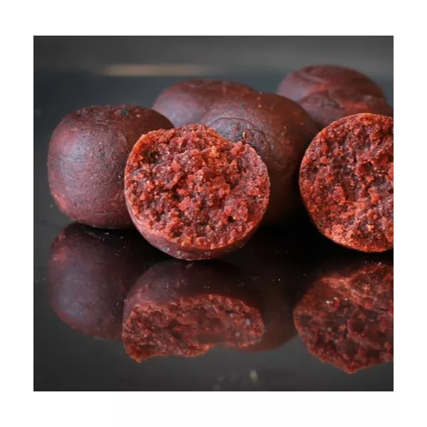 HNV Baits Red Spicy Squid Soluble Big Balls Hookbaits 30mm Rozpustné Návazcové Boilies 165gr