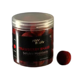   HNV Baits Strawberry Shake Soluble Hookbaits 24mm Rozpustná Nástraha na Háček 165gr