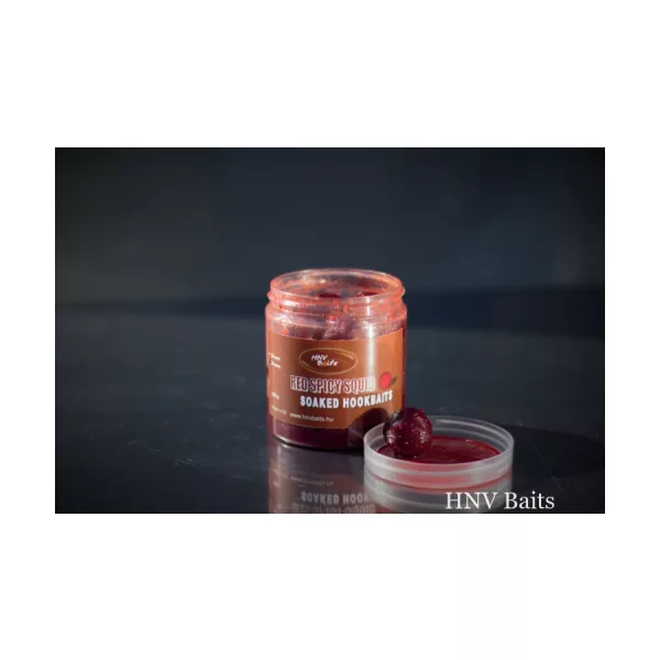 HNV Baits Red Spicy Squid 24mm Předmočená nástraha na háček 220gr