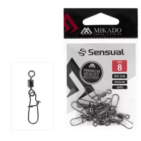 Mikado Fastlock 12 Černý nikl Obratlík 10ks