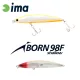 Ima iBorn 98F Shallow 9,8cm 13gr 017 Classical Red Head Wobbler