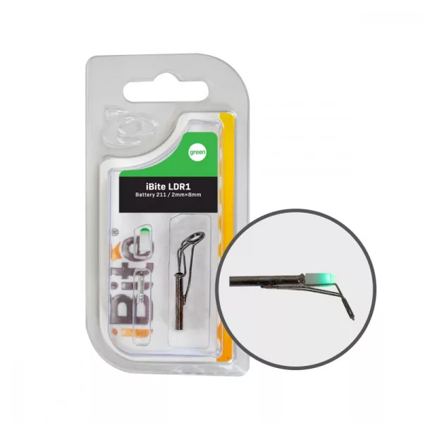 iBite Feeder Špička Očko Kit 211 Baterie + Zelená LED + Očko 2.00X8mm
