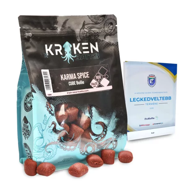 The Kraken Baits Karma Spice Shelf Life Cube Kořeněné nástrahové boilies 900gr