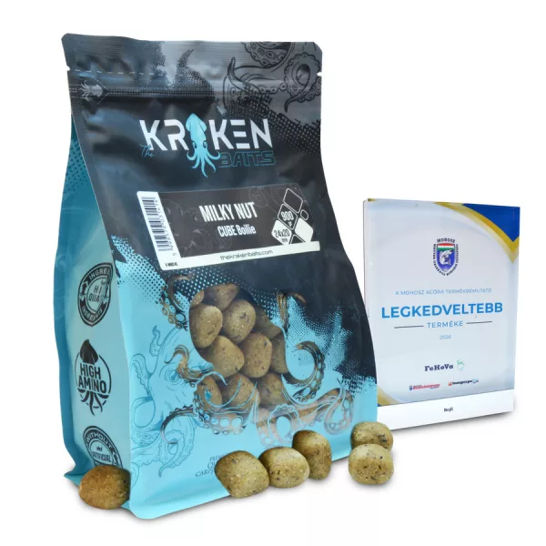 The Kraken Baits Milky Nut Shelf Life Cube Kokos-Mléko 24x20mm Boilies 900gr