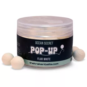   The Kraken Baits Ocean Secret Fluo White Ryba-Mušle 12mm Pop Up 50gr