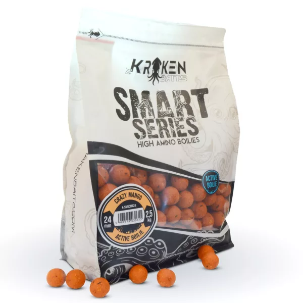 The Kraken Baits Smart Series Crazy Mango Active 24mm Bojli 2,5kg