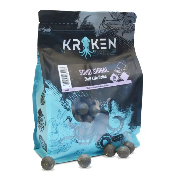 The Kraken Baits Squid Signal Shelf Life Sépiové 20mm Boilies 900gr