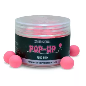   The Kraken Baits Squid Signal Fluo Růžový 15mm Chobotnice Pop Up 50gr