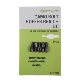 Korum Camo Bolt Buffer Bead QC Otočná karabinka 10ks
