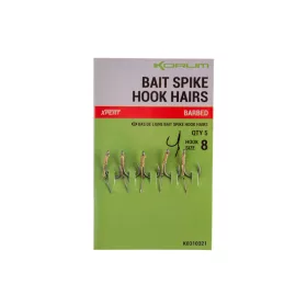   Korum Bait Spike Hook Hairs Barbed 8 Očkový, s protihrotem a ostnem na nástrahy 5ks