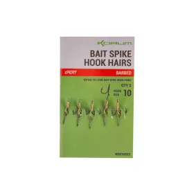   Korum Bait Spike Hook Hairs Barbed 10 Očkový, s protihrotem a ostnem na nástrahy 5ks