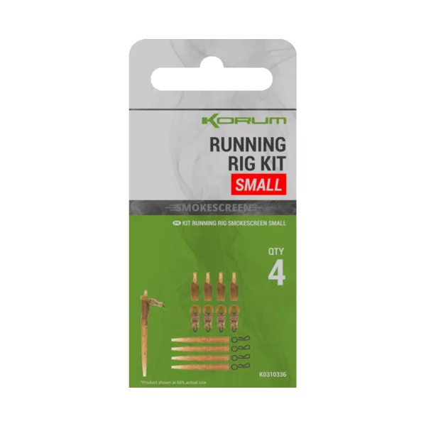 Korum Smokescreen Running Rig Kit Malá Sada Koncových Montáží 4ks