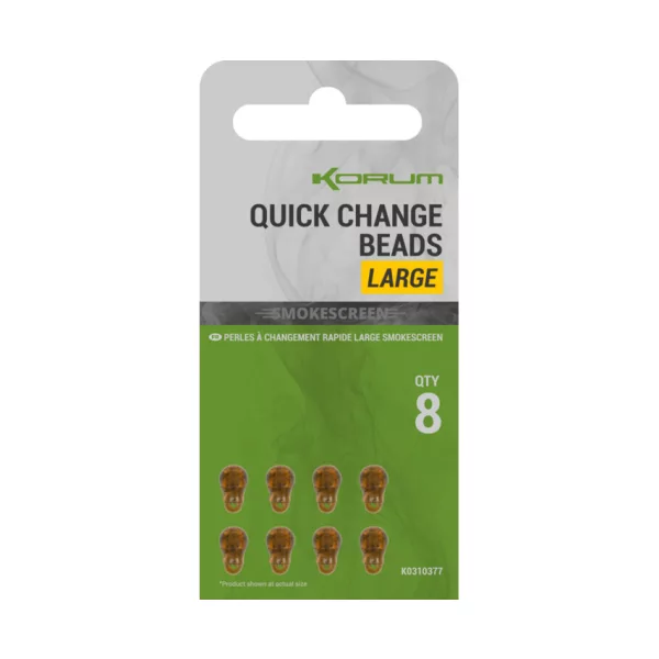 Korum Smokescreen Quick Change Beads Large Rychloklip 8ks