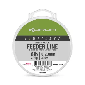   Korum Limitless Feeder Line Monofilní hlavní vlasec 0,23mm 300m