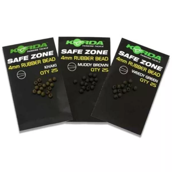 Korda Safe Zone 4mm Rubber Bead Brown - 25 ks - gumová perlička