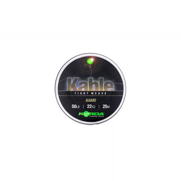 Korda Kable Tight Weave Kamo 25m 22kg Návazcová šňůra