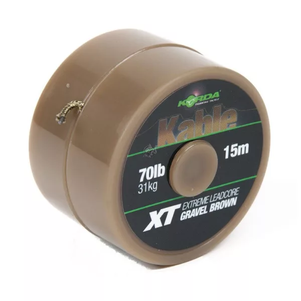 Korda Kable XT Extreme Olověná šňůra 70lb 15m Brown - olověná šňůra