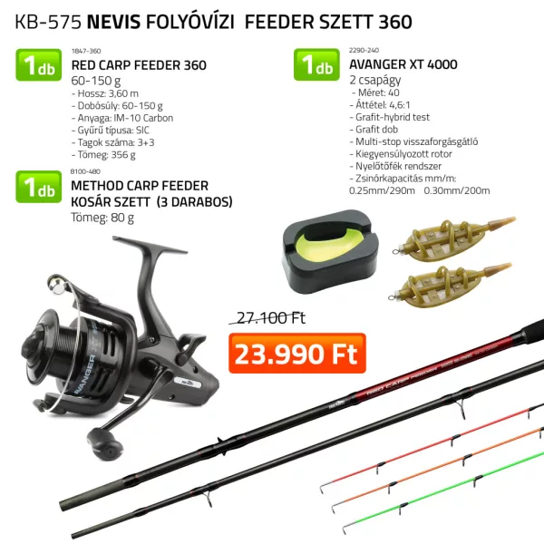 Nevis Feeder Rybářský Set pro Říční Rybolov